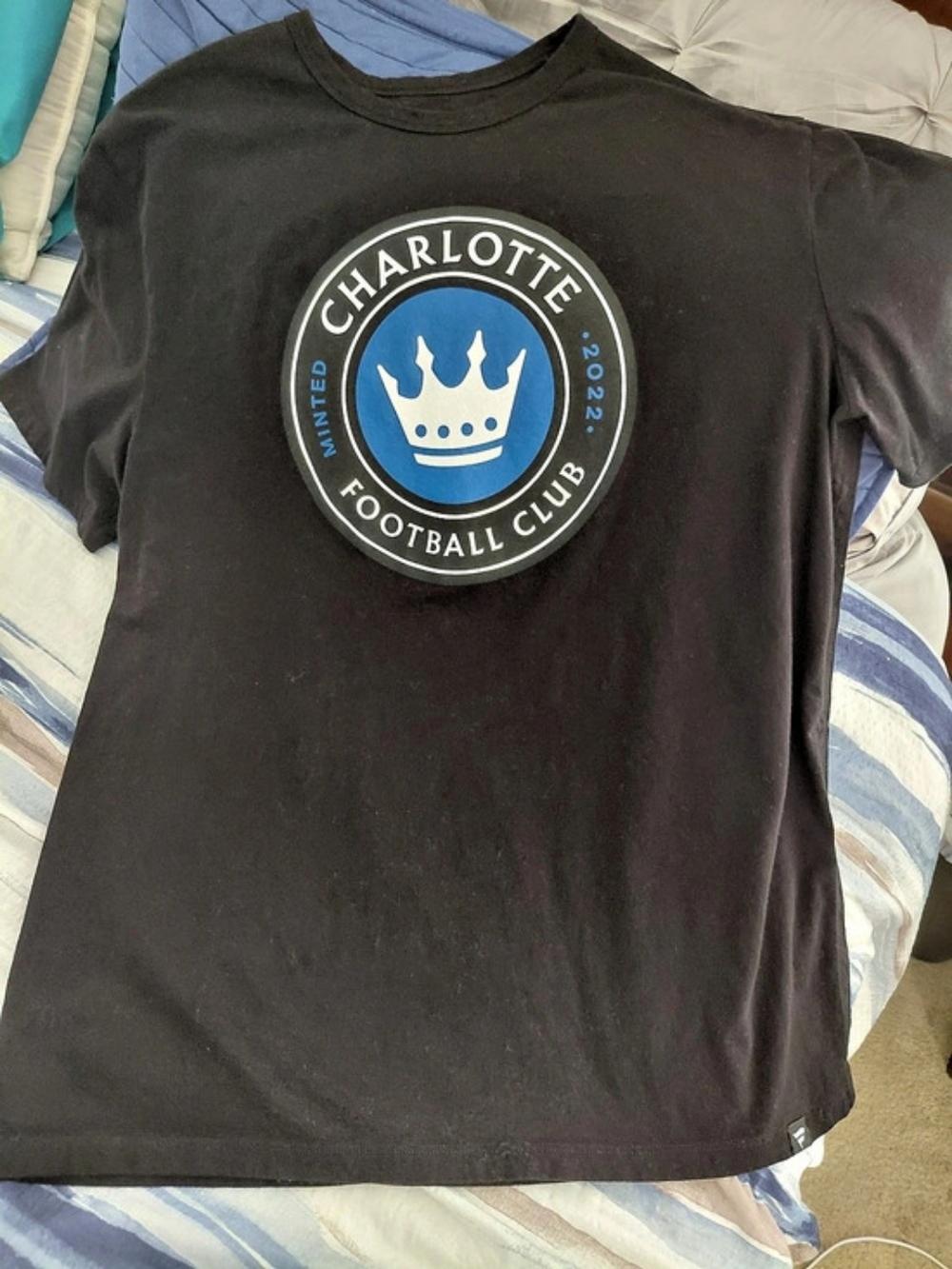 Fanatics Charlotte FC Fanatics Legacy T-Shirt  Black & Blue Size Large